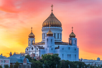 Cathedral of Christ the Saviour in Moscow, Russia