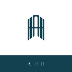 HAH logo design, HAH monogram text initials logo, HAH logo design ideas, HAH design ideas, HAH vectordesigns, HHA logo, AHH design idea