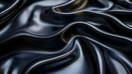 Fototapeta premium Black Leather Texture - Abstract Background