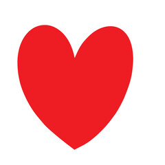 A red heart with a white background. The heart is the main focus of the image and it conveys a sense of love and affection