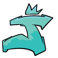 J Graffiti Font  Street. Font Hip-hop Typography