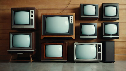 vintage tv set