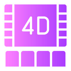 4d gradient icon