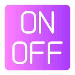 on off gradient icon