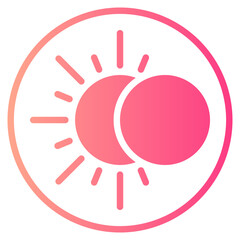 Obraz premium dark mode gradient icon