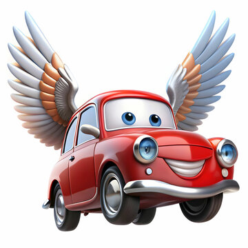 recommend clip art: an-car-cartoon-with-wings--soaring-gracefully-thro