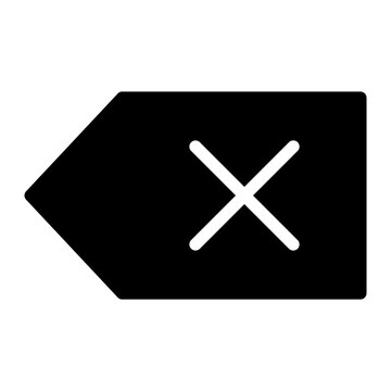 backspace glyph icon