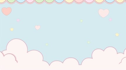 The illustration is a cartoon drawing, cute style, pastel color tone. This illustration is suitable for use in various designs and presentations.