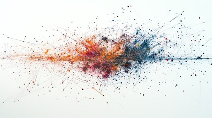 A sense of movement throughout the structure, as if the data points are constantly being reorganized and updated.