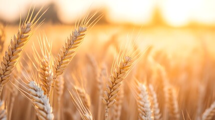 Golden Wheat Field Sunset