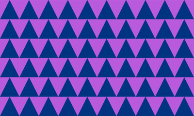 Purple and blue background seamless geometric, blue pattern of up and down triangles block repeat arrow in blue replete image design for fabric printing, patter