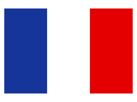 フランスの国旗（トリコロール）