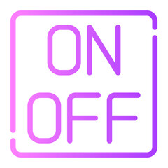 on off gradient icon