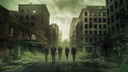 Fototapeta premium The Walking Dead City