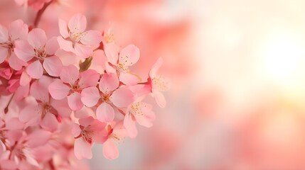 Obraz premium Pink Cherry Blossom Flowers