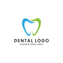 Tooth dental logo vector template