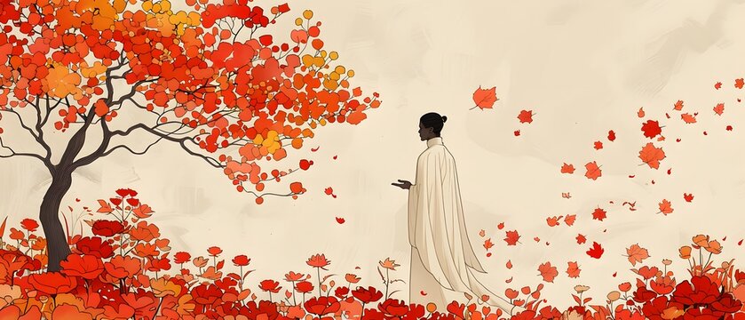 A quiet walk in nature