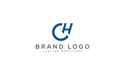 CH logo design vector template design for brand.