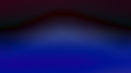 Abstract Background. Nature in remote countryside with rice fields surrounding several mountains. Temples are noted on the central mountain peak. Gradient purple-blue blurred. Thailand. Landscape. Sky