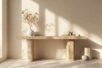 interior modern living room workspace with laptop computer