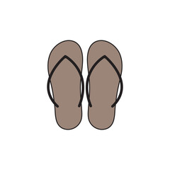 flipflop icon illustration flat