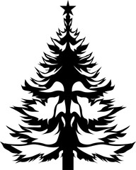 Fototapeta premium A vector line art illustration about Christmas accessories.