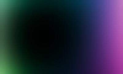 Abstract blurred background image of green, blue, pink colors gradient used as an illustration. Designing posters or advertisements.
