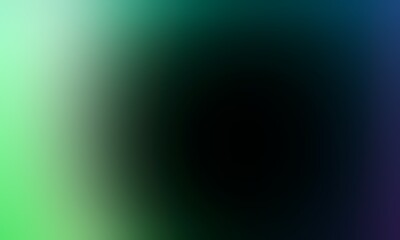 Abstract blurred background image of green, blue colors gradient used as an illustration. Designing posters or advertisements.