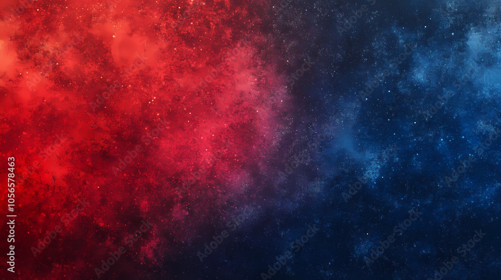 Wall mural abstract gradient background with grain texture captivating noise airbrush. dark blue red color. gra