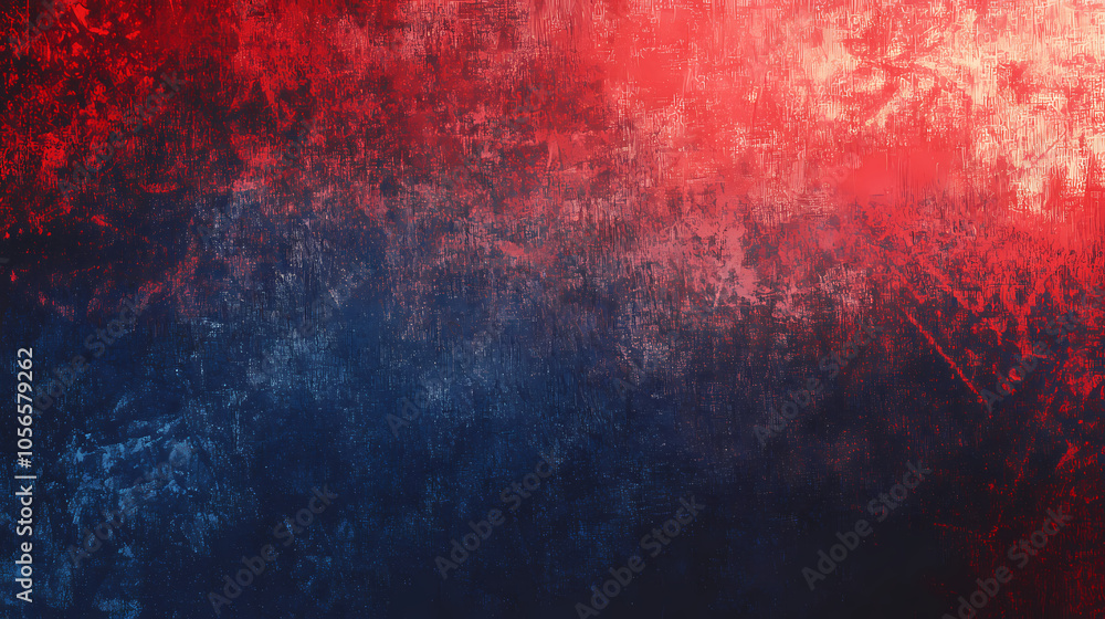 Wall mural abstract gradient background with grain texture captivating noise airbrush. dark blue red color. gra