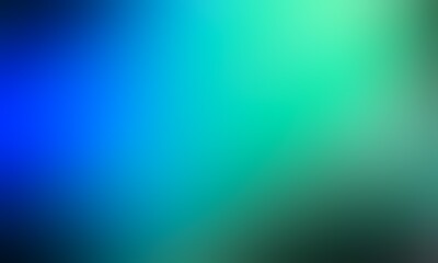 Abstract blurred background image of blue, green colors gradient used as an illustration. Designing posters or advertisements.