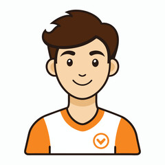 volunteer without signature on white background