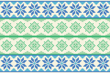 Pixel seamless pattern, textile pattern 