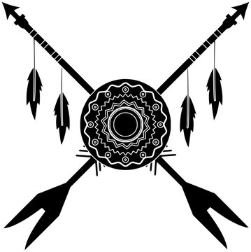 heritage illustration culture silhouette traditional logo indian icon ethnic outline banner ornament eagle indigenous november pattern national authentic cherokee shape for vector graphic background