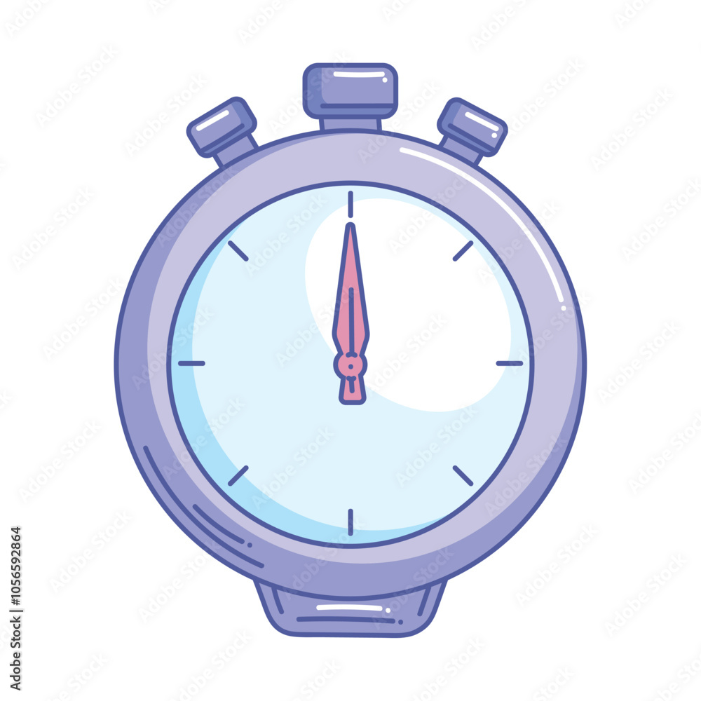 Poster stopwatch timer icon