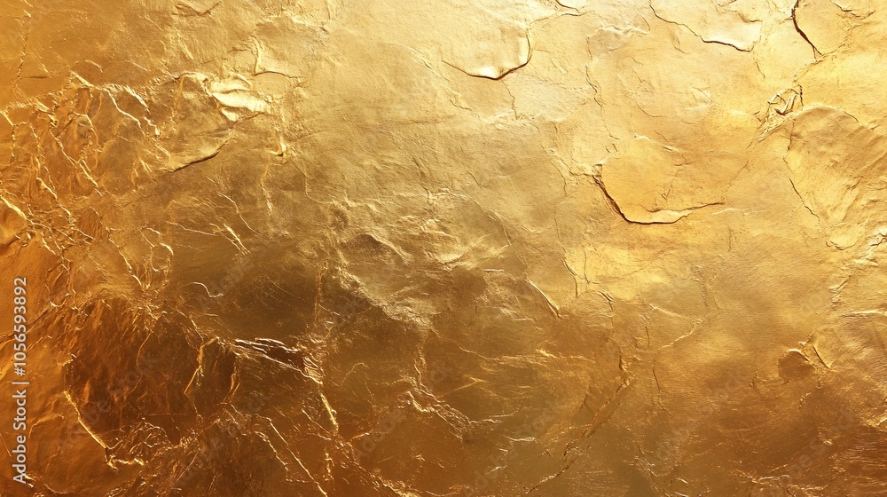 Aufkleber luxurious golden foil texture with soft lighting and open space for text