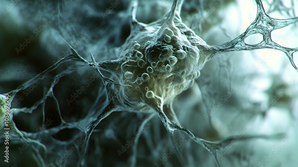Poster ethereal flow of transparent cellular structures through vascular vessel