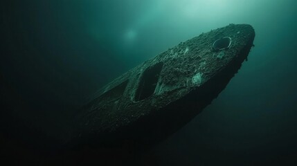 Naklejka premium Exploring the enigmatic world of submarine life and the secrets hidden beneath the ocean waves