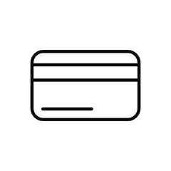 Credit card icon logo design template isolated illustration