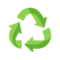 Obraz premium green refresh recycle icon