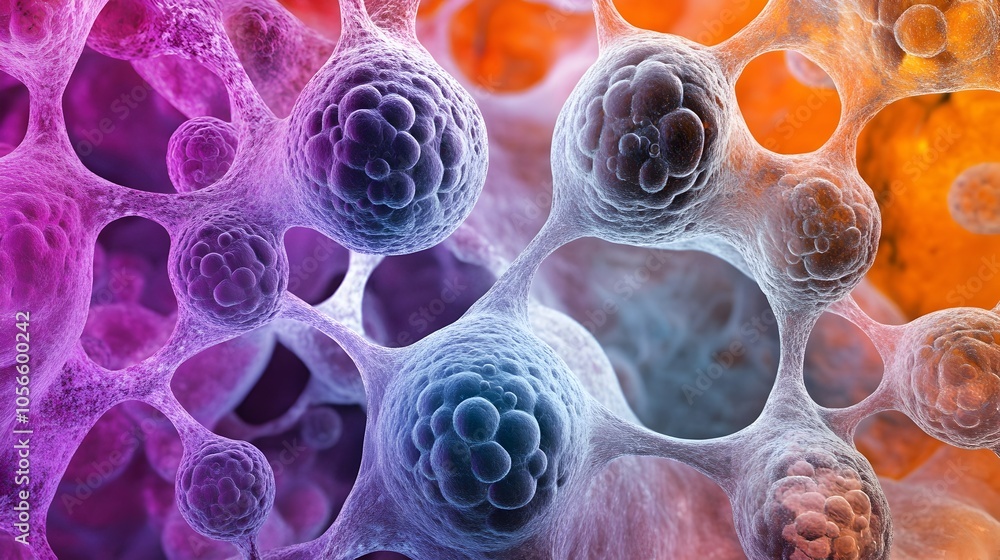 Aufkleber intricate microscopic view of cellular structures within circulatory system