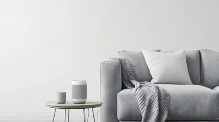 Cozy Living Room with Modern Furniture and Accessories