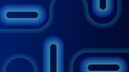 Abstract Blue Geometric Lines on Dark Background