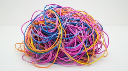 Colorful Rubber Bands in a Chaotic Arrangement