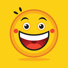 world smile day face emoji isolated happy face