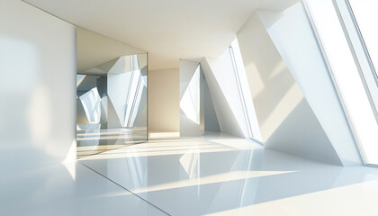 Obraz premium Minimalist and unique interior design in the house