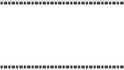 Background white with piano border. Vector can be used for banners, posters, power points, templates, slides, etc.