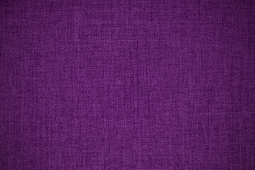 Purple linen fabric cloth texture background, seamless pattern of natural textile.