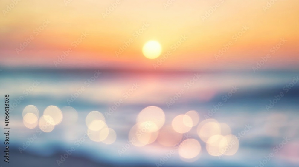 Poster abstract blurred nature background with a soft bokeh effect evoking calmness and serenity featuring 