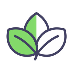 leaves shape icon